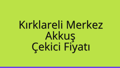 Kırklareli Merkez Çekici Fiyatı – Akkuş Oto Kurtarıcı Ücreti