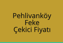 Pehlivanköy Çekici Fiyatı – Feke Oto Kurtarıcı Ücreti