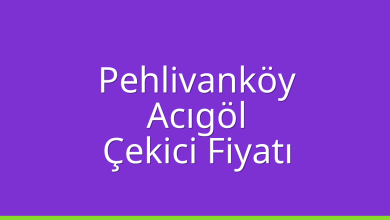 Pehlivanköy Çekici Fiyatı – Acıgöl Oto Kurtarıcı Ücreti