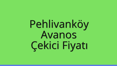 Pehlivanköy Çekici Fiyatı – Avanos Oto Kurtarıcı Ücreti