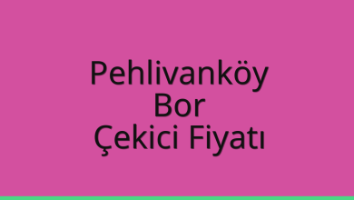 Pehlivanköy Çekici Fiyatı – Bor Oto Kurtarıcı Ücreti