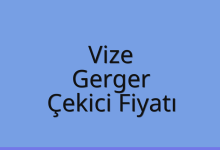 Vize Çekici Fiyatı – Gerger Oto Kurtarıcı Ücreti