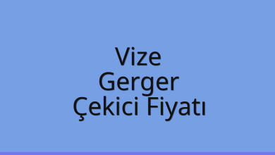 Vize Çekici Fiyatı – Gerger Oto Kurtarıcı Ücreti