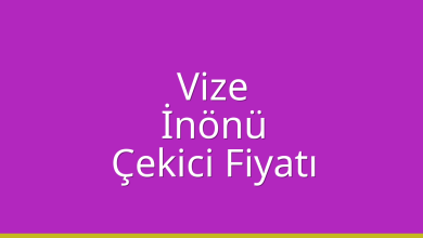 Vize Çekici Fiyatı – İnönü Oto Kurtarıcı Ücreti