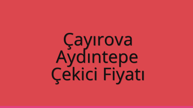 Çayırova Çekici Fiyatı – Aydıntepe Oto Kurtarıcı Ücreti
