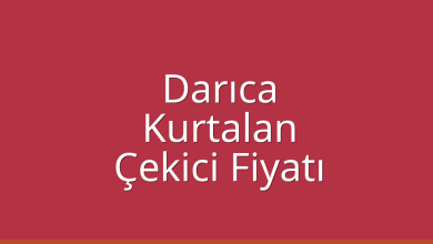 Darıca Çekici Fiyatı – Kurtalan Oto Kurtarıcı Ücreti