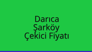 Darıca Çekici Fiyatı – Şarköy Oto Kurtarıcı Ücreti
