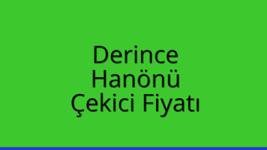 Derince Çekici Fiyatı – Hanönü Oto Kurtarıcı Ücreti