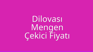 Dilovası Çekici Fiyatı – Mengen Oto Kurtarıcı Ücreti