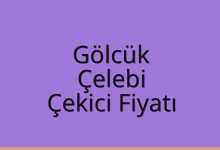 Gölcük Çekici Fiyatı – Çelebi Oto Kurtarıcı Ücreti