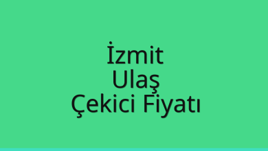 İzmit Çekici Fiyatı – Ulaş Oto Kurtarıcı Ücreti