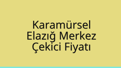 Karamürsel Çekici Fiyatı – Elazığ Merkez Oto Kurtarıcı Ücreti