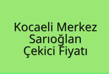 Kocaeli Merkez Çekici Fiyatı – Sarıoğlan Oto Kurtarıcı Ücreti
