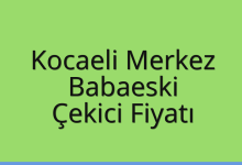 Kocaeli Merkez Çekici Fiyatı – Babaeski Oto Kurtarıcı Ücreti