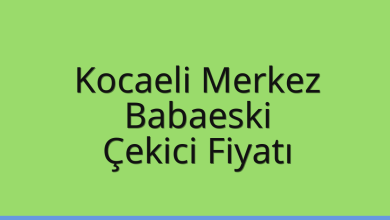 Kocaeli Merkez Çekici Fiyatı – Babaeski Oto Kurtarıcı Ücreti