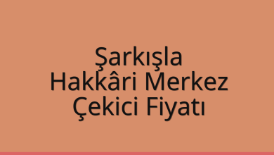 Şarkışla Çekici Fiyatı – Hakkâri Merkez Oto Kurtarıcı Ücreti