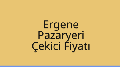 Ergene Çekici Fiyatı – Pazaryeri Oto Kurtarıcı Ücreti