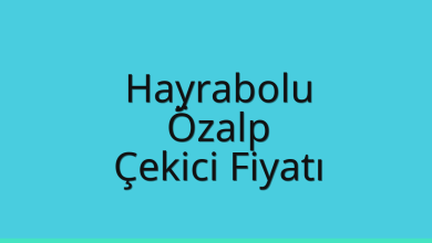 Hayrabolu Çekici Fiyatı – Özalp Oto Kurtarıcı Ücreti