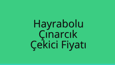 Hayrabolu Çekici Fiyatı – Çınarcık Oto Kurtarıcı Ücreti