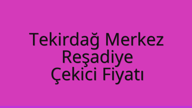 Tekirdağ Merkez Çekici Fiyatı – Reşadiye Oto Kurtarıcı Ücreti