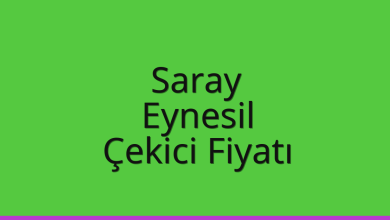 Saray Çekici Fiyatı – Eynesil Oto Kurtarıcı Ücreti