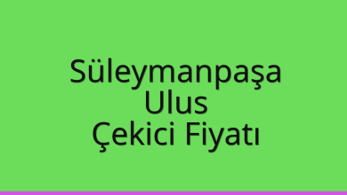 Süleymanpaşa Çekici Fiyatı – Ulus Oto Kurtarıcı Ücreti