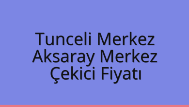 Tunceli Merkez Çekici Fiyatı – Aksaray Merkez Oto Kurtarıcı Ücreti