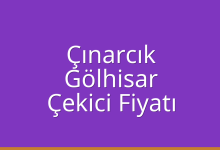 Çınarcık Çekici Fiyatı – Gölhisar Oto Kurtarıcı Ücreti