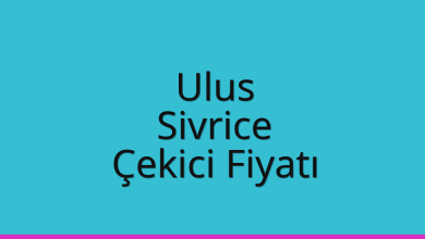 Ulus Çekici Fiyatı – Sivrice Oto Kurtarıcı Ücreti