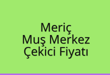 Meriç Çekici Fiyatı – Muş Merkez Oto Kurtarıcı Ücreti