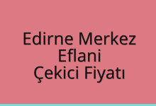 Edirne Merkez Çekici Fiyatı – Eflani Oto Kurtarıcı Ücreti
