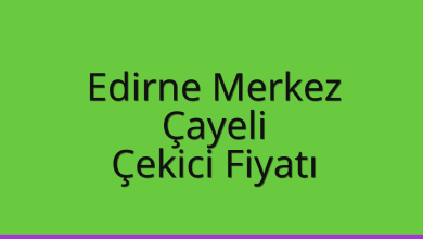 Edirne Merkez Çekici Fiyatı – Çayeli Oto Kurtarıcı Ücreti