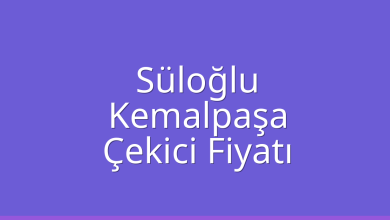 Süloğlu Çekici Fiyatı – Kemalpaşa Oto Kurtarıcı Ücreti