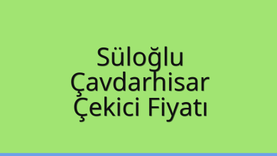 Süloğlu Çekici Fiyatı – Çavdarhisar Oto Kurtarıcı Ücreti