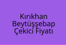 Kırıkhan Çekici Fiyatı – Beytüşşebap Oto Kurtarıcı Ücreti