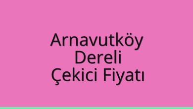 Arnavutköy Çekici Fiyatı – Dereli Oto Kurtarıcı Ücreti
