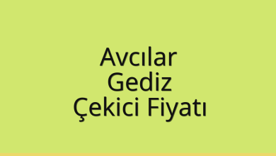 Avcılar Çekici Fiyatı – Gediz Oto Kurtarıcı Ücreti