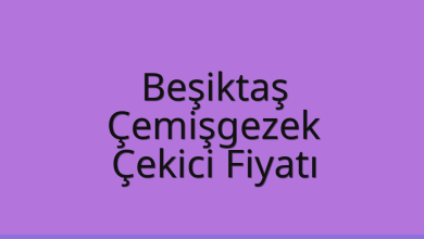 Beşiktaş Çekici Fiyatı – Çemişgezek Oto Kurtarıcı Ücreti