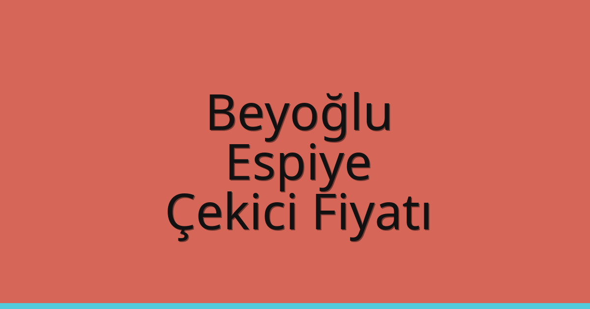 Beyoğlu Çekici Fiyatı – Espiye Oto Kurtarıcı Ücreti