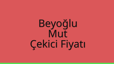 Beyoğlu Çekici Fiyatı – Mut Oto Kurtarıcı Ücreti