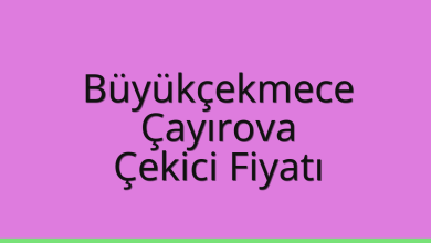Büyükçekmece Çekici Fiyatı – Çayırova Oto Kurtarıcı Ücreti