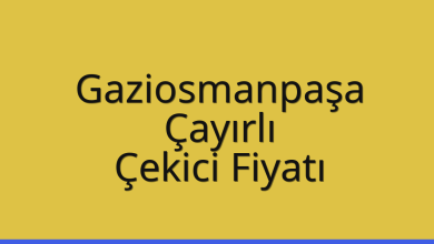 Gaziosmanpaşa Çekici Fiyatı – Çayırlı Oto Kurtarıcı Ücreti
