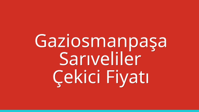 Gaziosmanpaşa Çekici Fiyatı – Sarıveliler Oto Kurtarıcı Ücreti