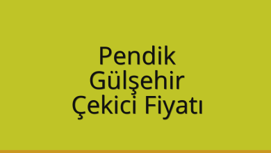 Pendik Çekici Fiyatı – Gülşehir Oto Kurtarıcı Ücreti