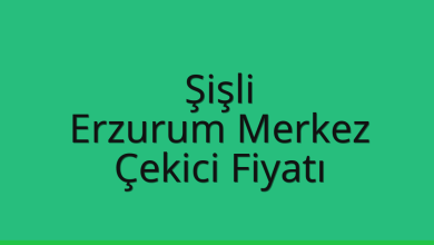 Şişli Çekici Fiyatı – Erzurum Merkez Oto Kurtarıcı Ücreti