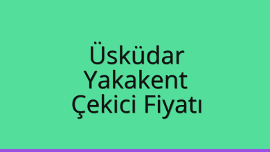 Üsküdar Çekici Fiyatı – Yakakent Oto Kurtarıcı Ücreti