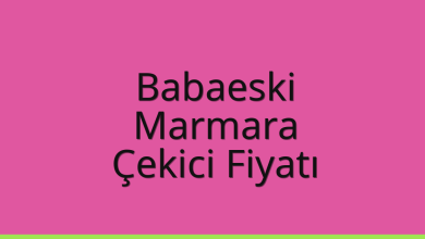 Babaeski Çekici Fiyatı – Marmara Oto Kurtarıcı Ücreti