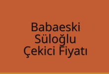 Babaeski Çekici Fiyatı – Süloğlu Oto Kurtarıcı Ücreti
