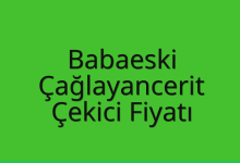 Babaeski Çekici Fiyatı – Çağlayancerit Oto Kurtarıcı Ücreti