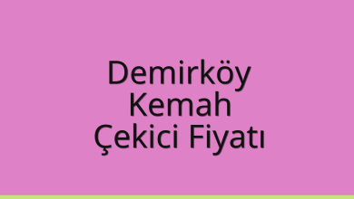 Demirköy Çekici Fiyatı – Kemah Oto Kurtarıcı Ücreti